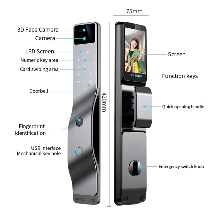 دستگیره هوشمند مدل F7 تصویر 6