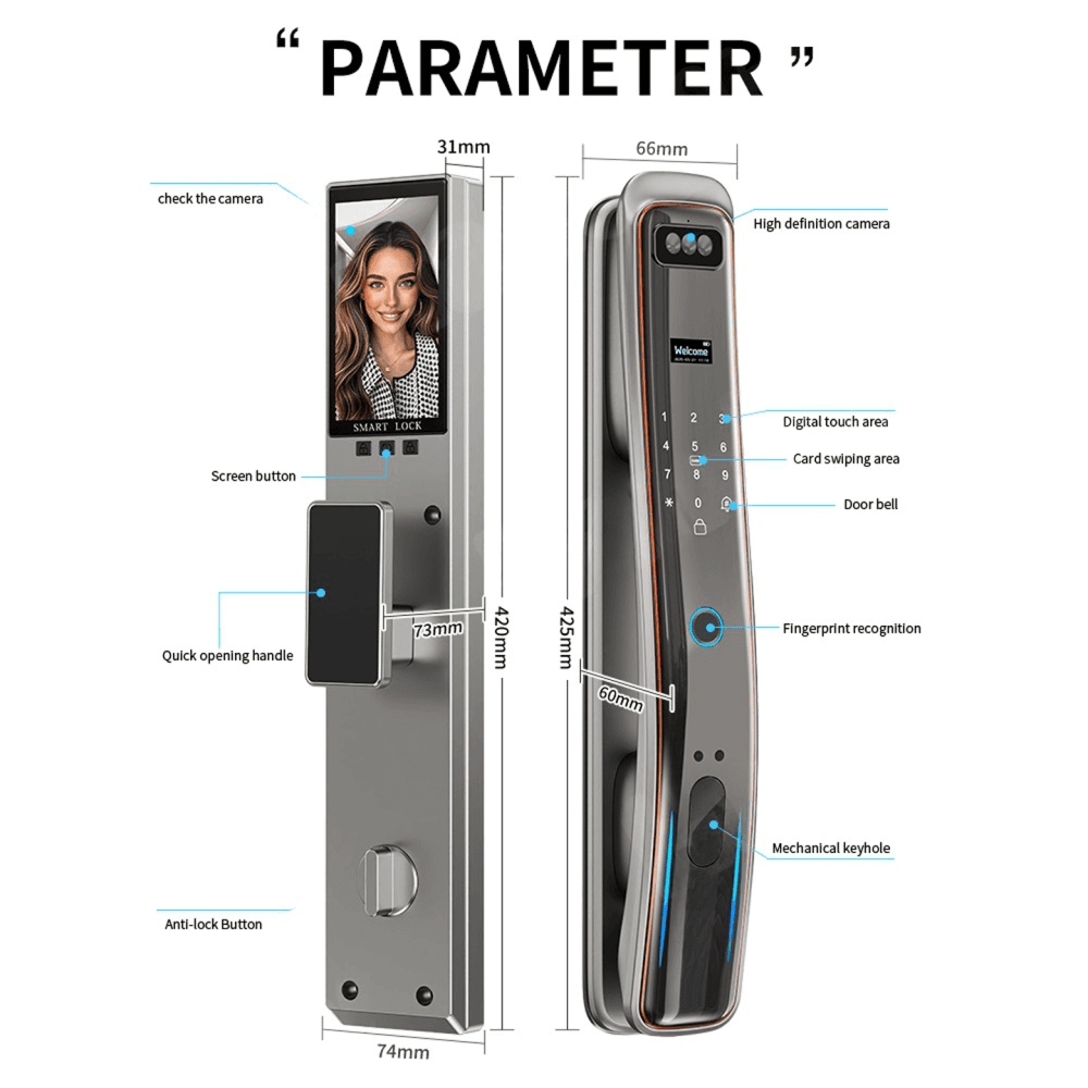 H11 قفل و دستگیره هوشمند کوبه مدل